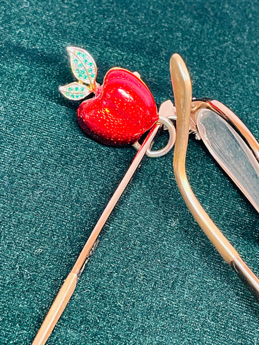 Apple Eyeglasses Holder Brooch/Pendant